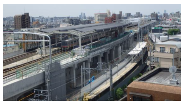 瀬戸線喜多山駅付近鉄道高架化事業に伴い7月26日から下り線を高架に切り替えて運行します