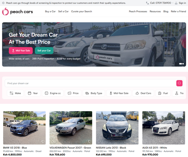 アフリカの自動車購入・販売の仕組みを再構築する中古車売買次世代プラットフォームPeach Carsを展開する株式会社Cordia DirectionsがSeries Aラウンドにて約15億円を調達