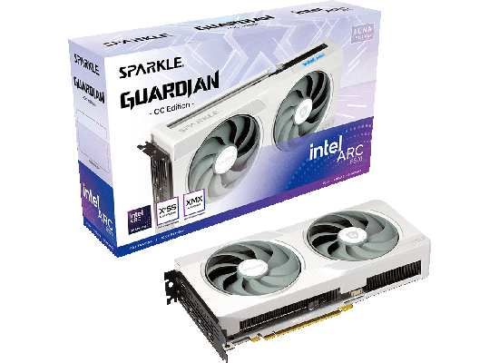 SPARKLEから、ホワイトカラーの高冷却デュアルファンを搭載したIntel ARC B570グラフィックボード『SB570GW-10GOC』発売