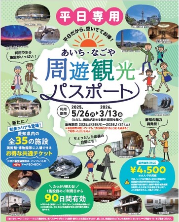 平日限定 あいち・なごや周遊観光パスポート