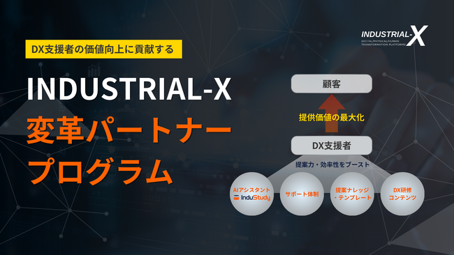 DX支援者の価値向上に貢献する「INDUSTRIAL-X 変革パートナープログラム」を開始