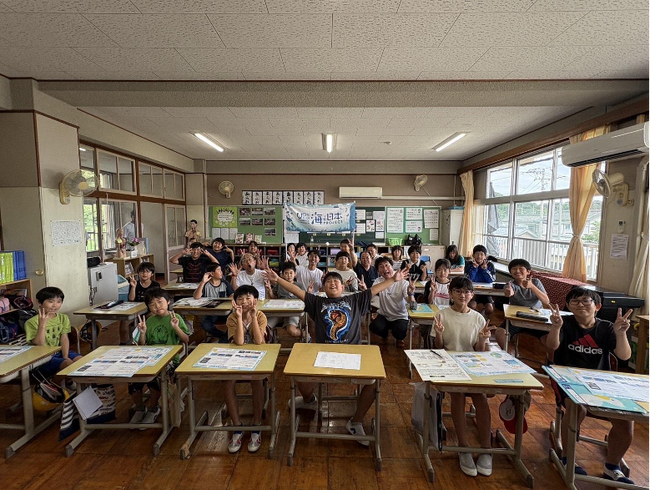 高知の海を未来へ！お笑いコンビ「ツーライス」が小学校で出前授業を実施海洋ごみや地球温暖化の問題を楽しく学ぶ【ツーライスと高知の海を学ぼう！】 を開催しました！