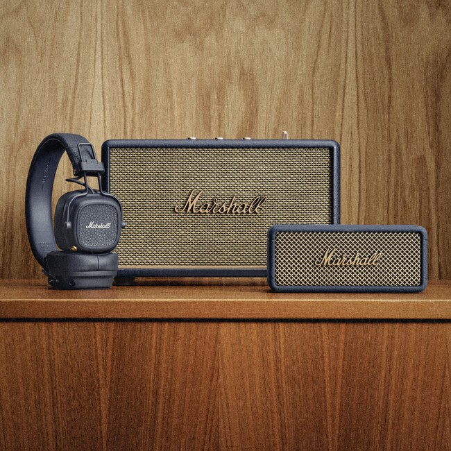 Marshall、大人気のヘッドフォンとスピーカーシリーズより新色「Midnight Blue」が新発売