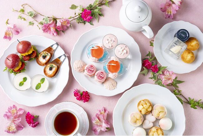 CanCam Night Poolとコラボレーションした「Peach Afternoon Tea‐Collaboration with CanCam Night Pool‐」を販売 東京プリンスホテル