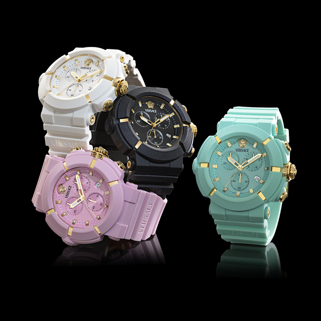 『VERSACE』から軽量素材を使用した、スイスメイドのスポーティなクロノグラフウォッチ「V-Real Active Chrono」を発売します。