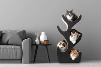 【猫壱】楽天市場公式店オープンを記念して、待望ダークカラーモデルが登場！公式店限定「バリバリボウル Black」「キャットツリー ダークブラウン＆ブラック」を発売