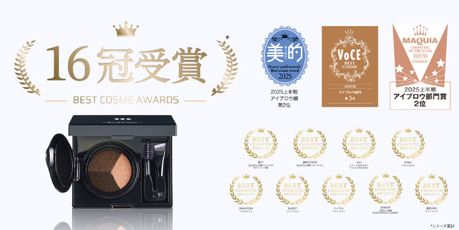 【ベスコス16冠受賞！】プロ発想のアイブロウコスメ『HBL BEAUTY』ブランドローンチわずか3ヶ月の快挙！