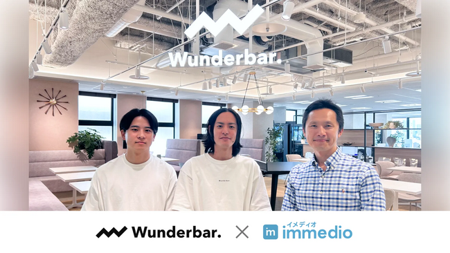 株式会社WunderbarがBtoB Web接客SaaS「immedio」を導入