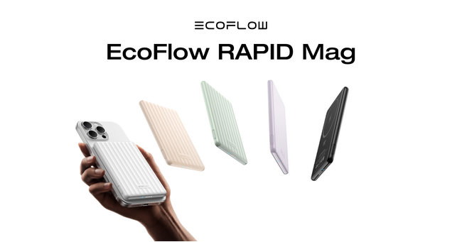 ポータブル電源のフラッグシップカンパニー「EcoFlow」が業界最薄クラスのモバイルバッテリー「RAPID Magシリーズ」を発表