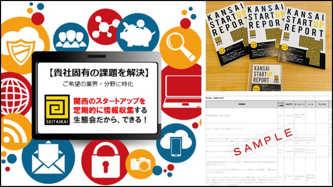 関西最大級のスタートアップ取材データを基に、調査プログラムを提供