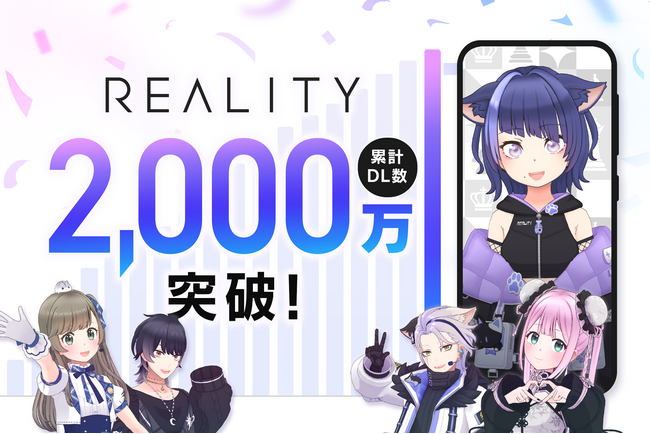スマートフォン向けメタバース「REALITY」、全世界ダウンロード数が2,000万を突破 ～2,000万DL突破記念キャンペーンを実施～