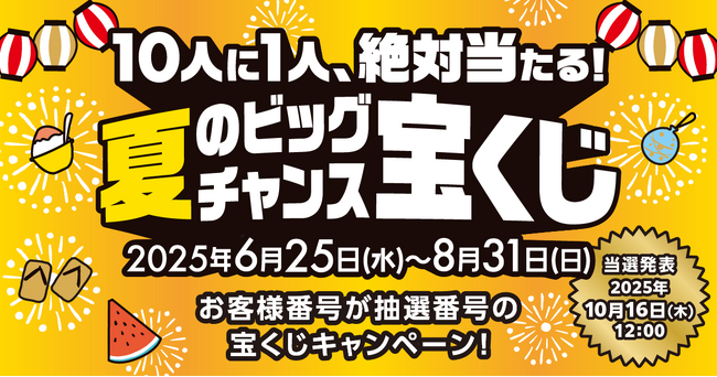 豪華賞品GETのチャンス！プレミアムウォーター新規ご契約者様限定！ 『10人に1人絶対当たる！選べる賞品！夏のビッグチャンス宝くじ！』