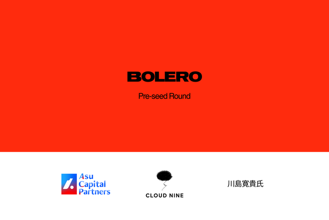 「DRIVE CULTURE WITH MUSIC.」を掲げる株式会社BOLERO、資金調達を実施。