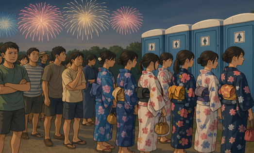 【調査】 夏イベントでの“トイレ不安”約80%が「ガマン経験あり」