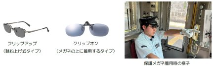 ～運転士の目の疲労軽減をサポート～保護メガネ（偏光レンズ）を本格導入