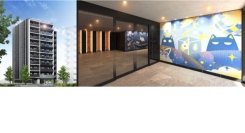 進化を続ける街・名古屋大曽根に、“次世代の神話”を描く静電場朔（D!an）氏の作品がエントランスを彩る新築マンション