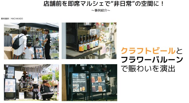 店舗前を“非日常”の空間に--クラフトビール×フラワーバルーンで賑わい創出！