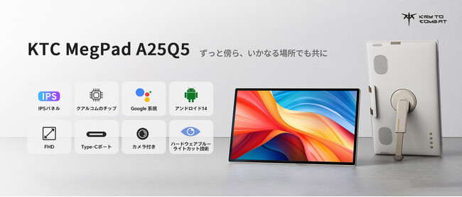 【Key To Combat】MegPad A25Q5 日本上陸！ 25インチスマートモニターの新スタンダードが驚きの多機能性と限定特典で登場
