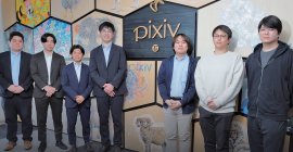 写真右側よりピクシブ株式会社 桑名氏、小林氏、山根氏 写真右側よりピクシブ株式会社 桑名氏、小林氏、山根氏