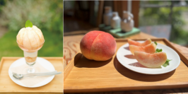 旬の桃をまるごと贅沢に使用した、「完熟 桃のまんまるパフェ」が登場　和蔵場にて「山梨県の恵み、感動フルーツフェア」開催！
