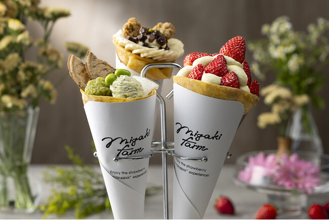 ＜MIGAKI FARM＞季節を味わう、花束のようなクレープを--「MIGAKI FARM SHOP&CAFE 閖上店」2025年7月1日、名取市・かわまちてらす閖上にグランドオープン！