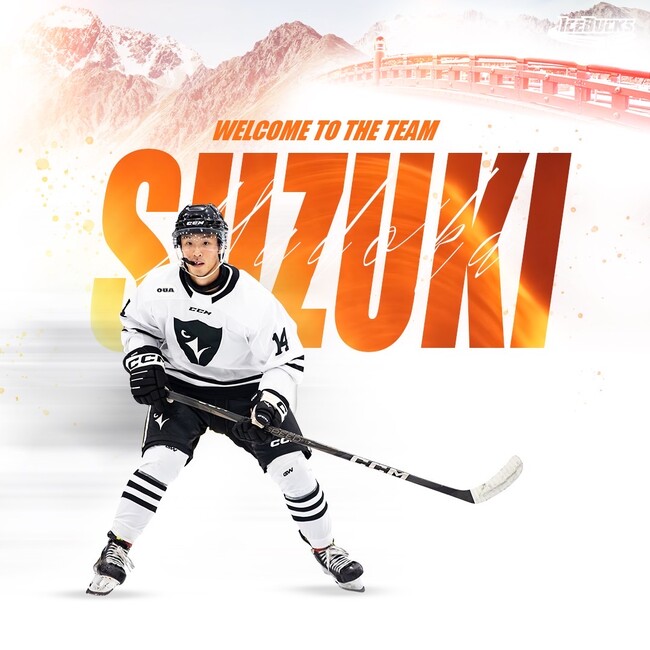 【H.C.栃木日光アイスバックス】新加入選手のお知らせ No.14 鈴木円選手