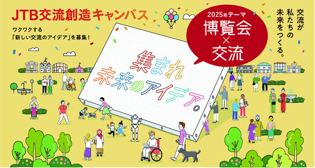 ワクワクする交流をみんなで描こう第2回「JTB交流創造キャンバス」　博覧会×交流のアイデアを募集！