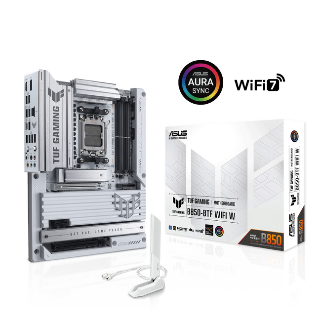 自作PC配線を背面に隠せる「Back-To-the-Future（BTF）」対応のAMDチップセットマザーボード「TUF GAMING B850-BTF WIFI W」を発表