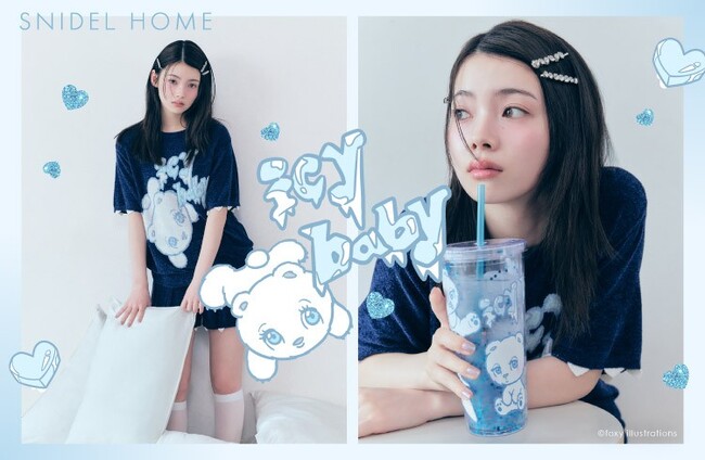 【SNIDEL HOME】クールコレクションに人気イラストレーター「foxy illustrations」が特別に描き下ろしたオリジナルキャラクターアイテムが登場＜7月2日(水)発売＞