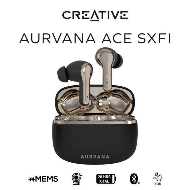 xMEMSドライバー搭載の空間オーディオ対応完全ワイヤレス イヤホン登場 Creative Aurvana Ace SXFI ［直販限定］　発売のお知らせ