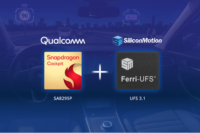 シリコン・モーションのUFSソリューション、Qualcomm(R) Snapdragon(R) Cockpit SA8295Pプラットフォームとの互換性検証を完了