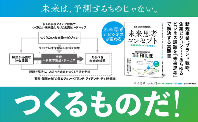 SDGs後の世界をどう生きる？ 電通 未来事業創研が未来をつくるための実践法を公開！ 書籍『未来思考コンセプト』本日発売