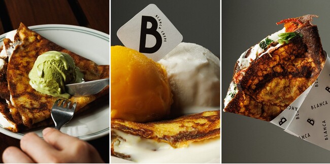 連日大盛況「BLANCA麻布台ヒルズPOPUPショップ」が9月末まで延長決定！「焦げ×ひんやり」新体験！BLANCAチーズクレープ × 自家製ジェラート、新メニューが7月4日(金)より登場！
