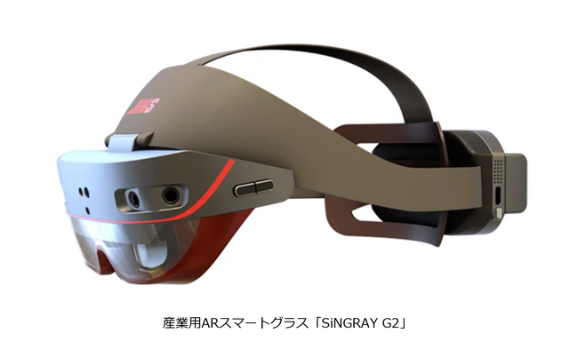 HMS社が世界初公開するARグラス「SiNGRAY G2」に協賛しています