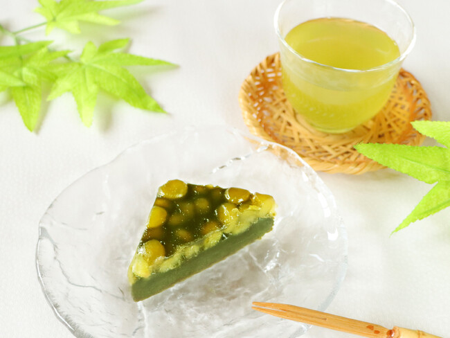 お茶屋にしか作れない雨音に寄り添う、特別な和菓子「水無月 抹茶」あづみの茶胡蝶庵限定6月28日（土）～30日（月）の期間＆数量限定で新登場！