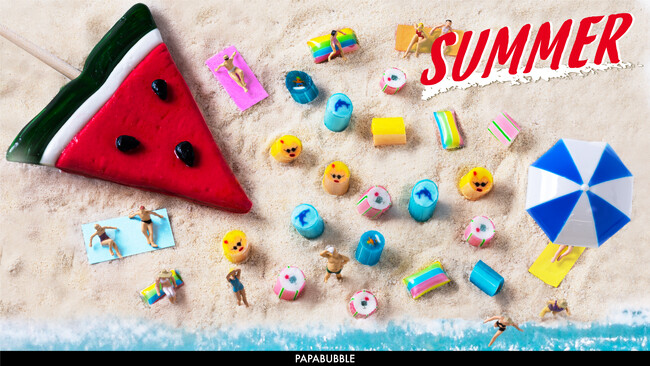 南国気分なバカンスミックス、日本の“夏”を感じるサマーミックスなど夏を盛り上げるキャンディやバブレッツなど　全6種が登場！PAPABUBBLEのサマーバカンスシリーズ　7月3日より発売
