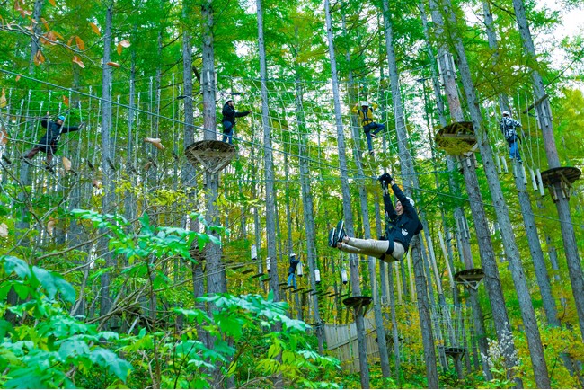 【北海道・北湯沢温泉／きたゆざわ森のソラニワ】野外アドベンチャーパーク「ムササビ」修繕工事による営業一時停止のお知らせ