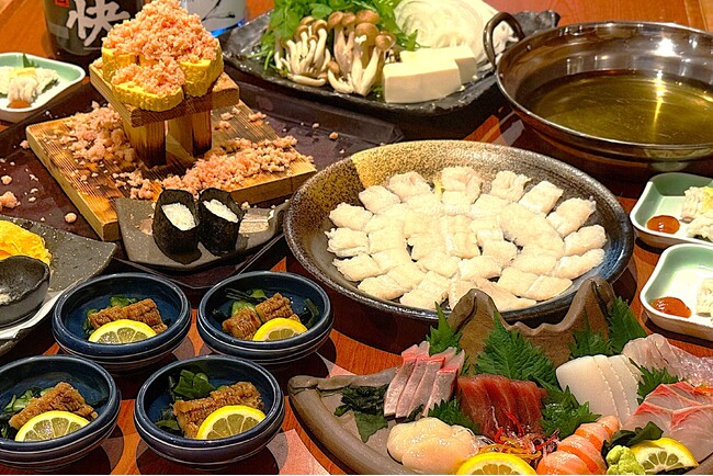 夏の風物詩「鱧」を堪能！全7品の「鱧すきコース」を期間限定で提供開始【北海道海鮮 にほんいち 本町店】