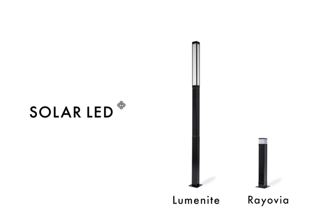ソーラーLED屋外照明灯「ルメナイト」と「ラヨビア」を発売