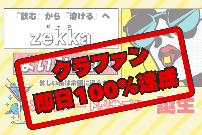 先行販売で即日目標金額達成！お酒を楽しむ方の次世代シートサプリ『zekka よいシャット』