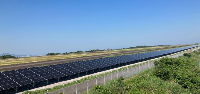 富士山静岡空港の脱炭素化に向けた太陽光発電設備の運転開始について