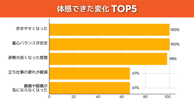 50～60代の87％が「姿勢改善・疲労軽減」に高い満足度。株式会社春喜、整体師開発のスタビリティシート『ビーレジシート』約600件のモニター検証結果を公表