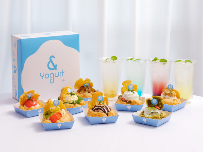 【グリークヨーグルトがシュークリームに！？】横浜西口に「& Yogurt（アンドヨーグルト）」が7月12日（土）に2店舗目NEW OPEN！！
