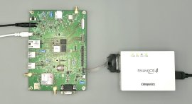 Armadillo-900＋Dev BoardとPALMiCE4の接続イメージ