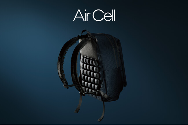 「AIR CELL（エアセル）」が身体にかかる圧力を分散！肩・背中・腰の負担を軽減して快適さと持続的なパフォーマンスを提供するエアテクノロジー搭載バッグのファーストラインナップを新発売