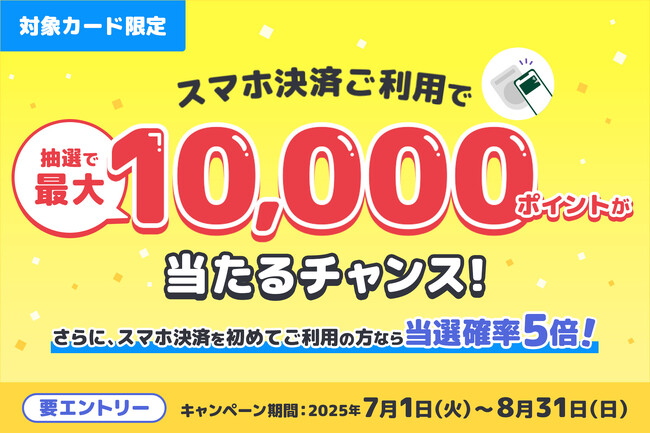 三井住友カード「スマホ決済で最大1万ポイントが当たるチャンス!