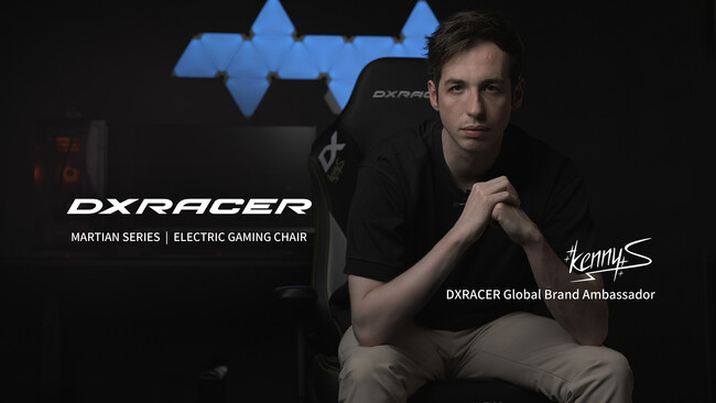 DXRacer、伝説的なスナイパー「kennyS」と提携し、eスポーツの新たな歴史を刻む