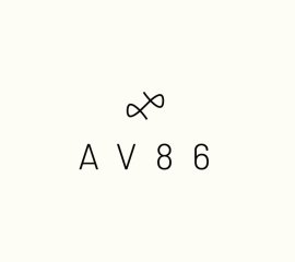 新しいブランド名のAV86のロゴ