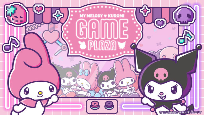 「MY MELODY (ハート) KUROMI GAME PLAZA」7月18日(金)よりSHIBUYA TSUTAYAで期間限定開催