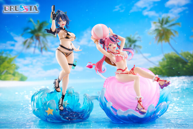 タイトー発のフィギュアブランドDRESSTAの新商品！VTuber事務所『VShojo』から「Kson」と「アイアンマウス」のフィギュアが水着衣装で登場！